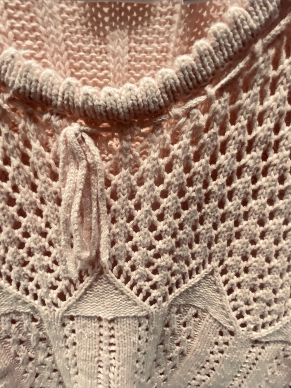 Sleeveless Knit Pointelle Top - Blush Pink - Picture 3 of 4